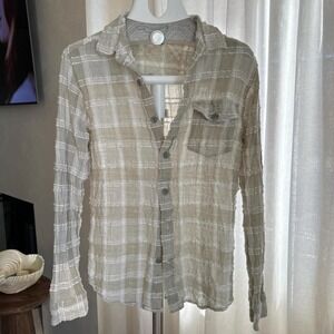 Cotton Button Up Shirt Size Small